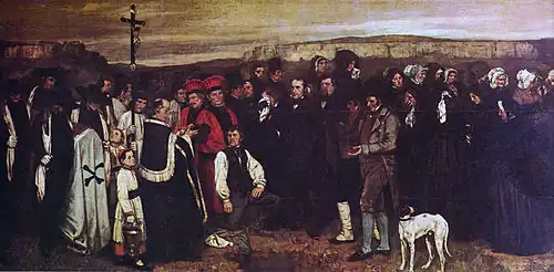 Un enterrement à Ornans,Gustave CourbetDon Juliette Courbet
