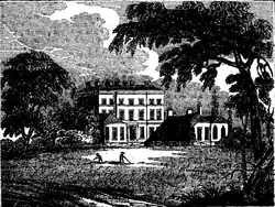 Bushy House d'après une illustration de livre de 1827