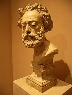 Buste de Bruno Chérier (1874), plâtre, Lisbonne, musée Calouste-Gulbenkian.