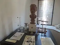 Buste de Pasteur au musée de la vigne et du vin du Jura du Château Pécauld d'Arbois