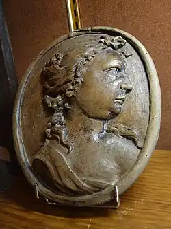 Christine de Saxe, bois, XVIIIe&nbsp;siècle