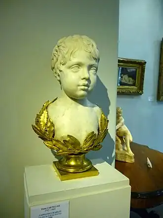 Buste de Napoléon-Charles, par Pierre Cartellier, l'enfant a environ 4 ans (vers 1806)