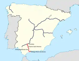 Image illustrative de l’article LGV Cordoue - Malaga