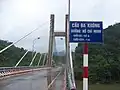 Pont Đa Krông sur la section coïncidant avec la route nationale 14.