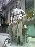 La statue de Lady of Agriculture, près du Chicago Board of Trade Building.