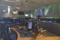 Salle de contrôle d'ATLAS.