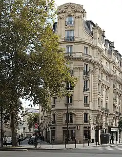 Immeuble d'angle des rues Abel et Legraverend (vers 1912).