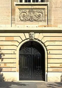 Avenue Émile-Acollas (n°1 : signature  "Michel BRIDET") - Paris 7e.