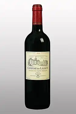 Bouteille de Château des Laurets 2004