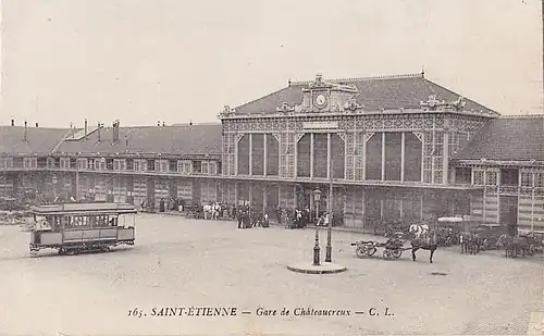 Gare de Saint-Étienne-Châteaucreux (1882-1884).