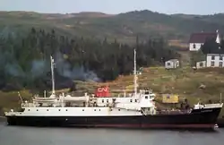 Traversier sortant de la baie La Poile