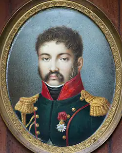 Hercule Corbineau (1780-1823), portrait posthume sur un médaillon.