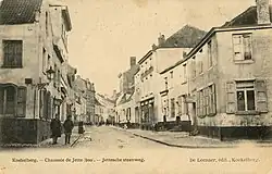 Début de la chaussée de Jette à la rue deschampheleer. Koekelberg. Vers 1900.