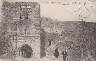 L'église ruinée Saint-Marcel-de-Fontfouilhouse