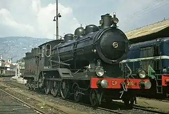 Portugal : Une Ten-wheel de construction allemande très élégante, no&nbsp;286, Regua, août 1970.