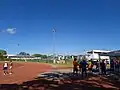Tournoi d'athlétisme entre Guadeloupe-Martinique et Guyane en avril 2025.