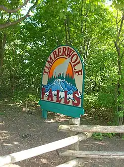 Enseigne de Timberwolf Falls