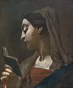 Madone lisant par Francesco Capella