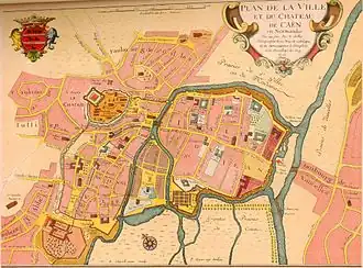 Caen à l'époque classique (1705).