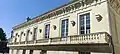 Photographie du balcon sur la la façade côté Ouest.