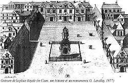 Gravure représentant la place Royale.