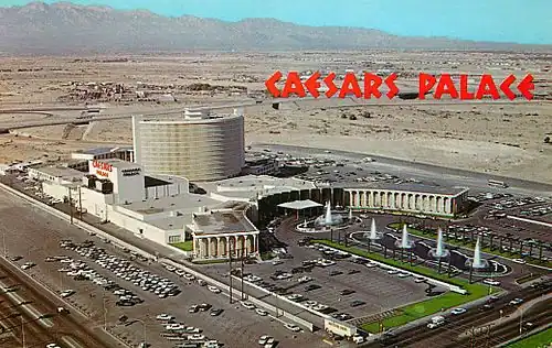 Le Caesars Palace en 1970.
