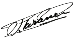 Signature de Cahit Sıtkı Tarancı