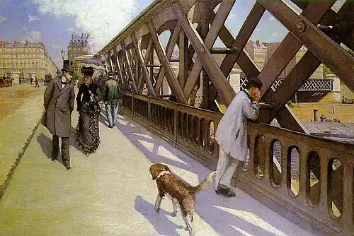 Le Pont de l'Europe, par Gustave Caillebotte (1876).
