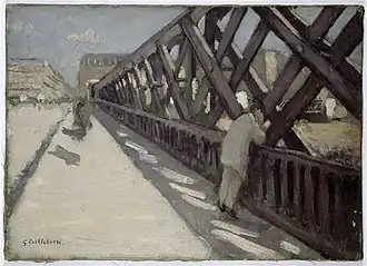 Esquisse du Pont de l'Europe de Caillebotte (1876)