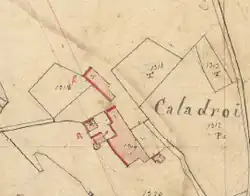 Caladroy dans le Cadastre napoléonien de 1812