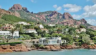 Massif de l'Esterel, sur la Côte d'Azur