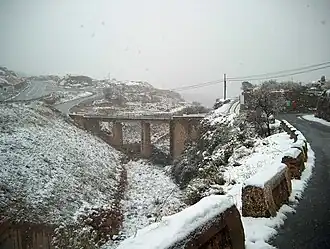 pont sur le barranco de las Eras au nord du village
