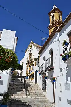 Église et village d'Estepona.