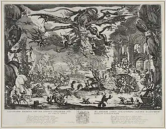 Jacques Callot, La Tentation de saint Antoine (1635), eau-forte.