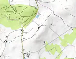 Carte topographique de la Calotte Saint Joseph et du Minez Du.