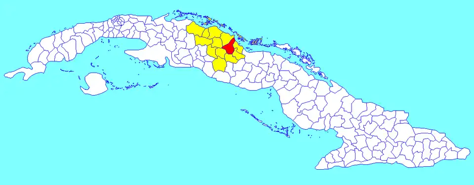 Municipalité de Camajuaní dans la province de Villa Clara
