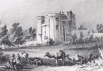 Des dromadaires dans les Landes de Gascogne, lithographié par Joseph Félon