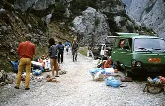 Retour au camp de base du Puente de la Jaya dans les gorges du Cares.