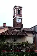 Sandigliano (Biella), petite maison, rare témoin du ricetto du XIVe&nbsp;siècle