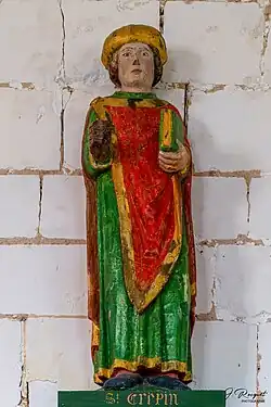 Saint CrépinBois polychrome XVIe&nbsp;siècle.