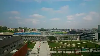 Vue du campus depuis l'Arche