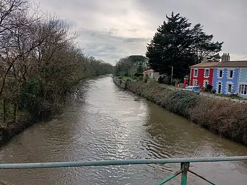 Canal de Buzay, vue amont.
