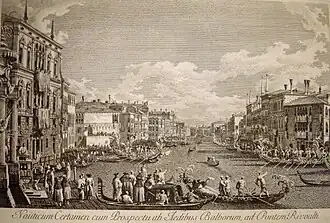 Gravure de Canaletto,