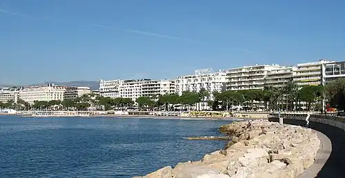Vue partielle de la Croisette.