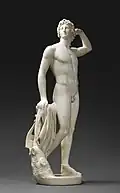 Apollon qui se couronne de lauriers, Antonio Canova.