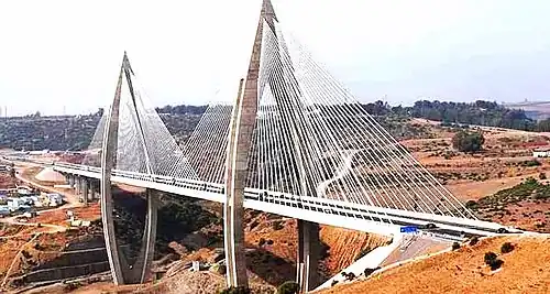 L'autoroute de contournement de Rabat.