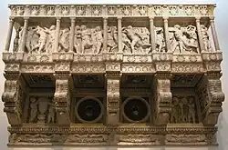 Blacon d'orgue à colonnes