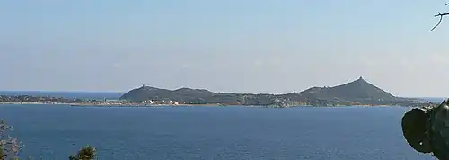 Photographie d'ensemble du cap Carbonara