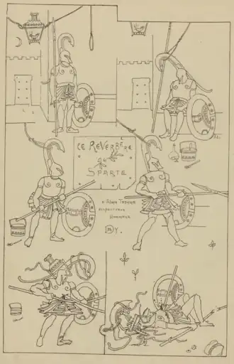 Caprice Revue n° 22 du 28 avril 1888, 4ème page illustrée par Auguste Donnay.