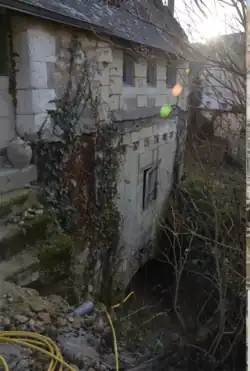 Hydrologie : sous la boucherie l'Arceau évacuant les affluents de l'activité bouchère.